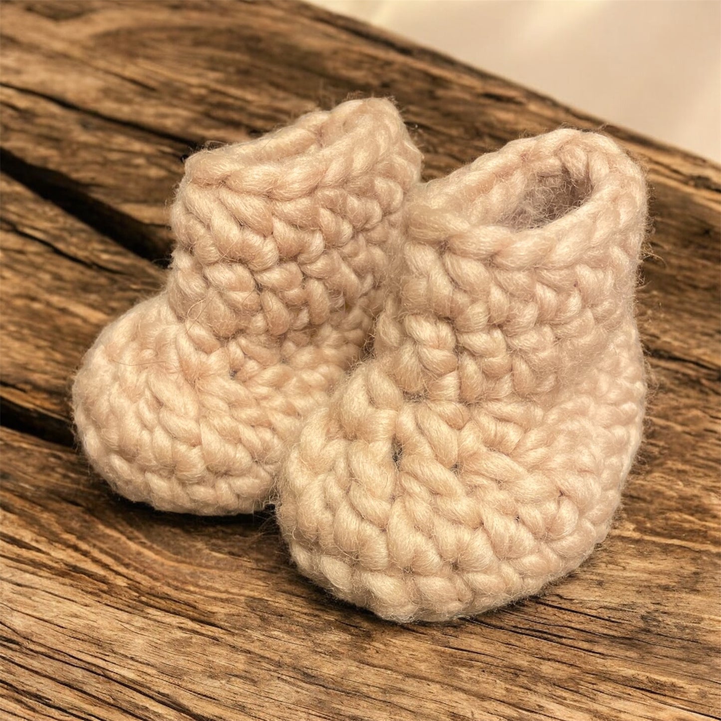 Tan Baby Booties