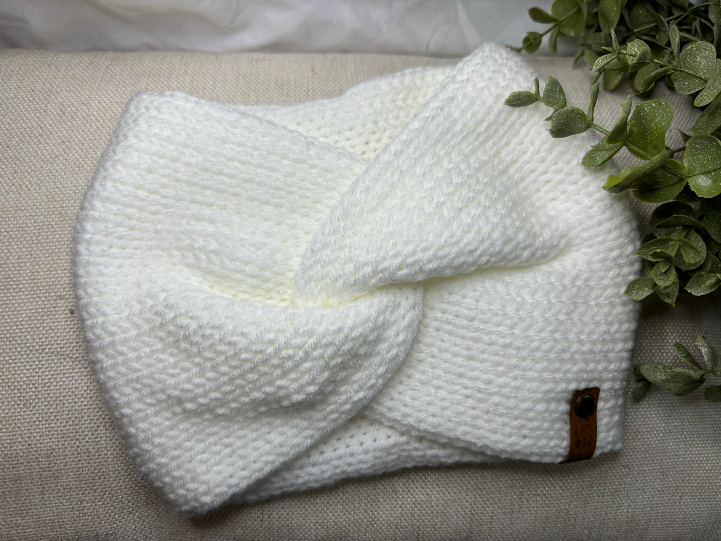 White Twist Headband
