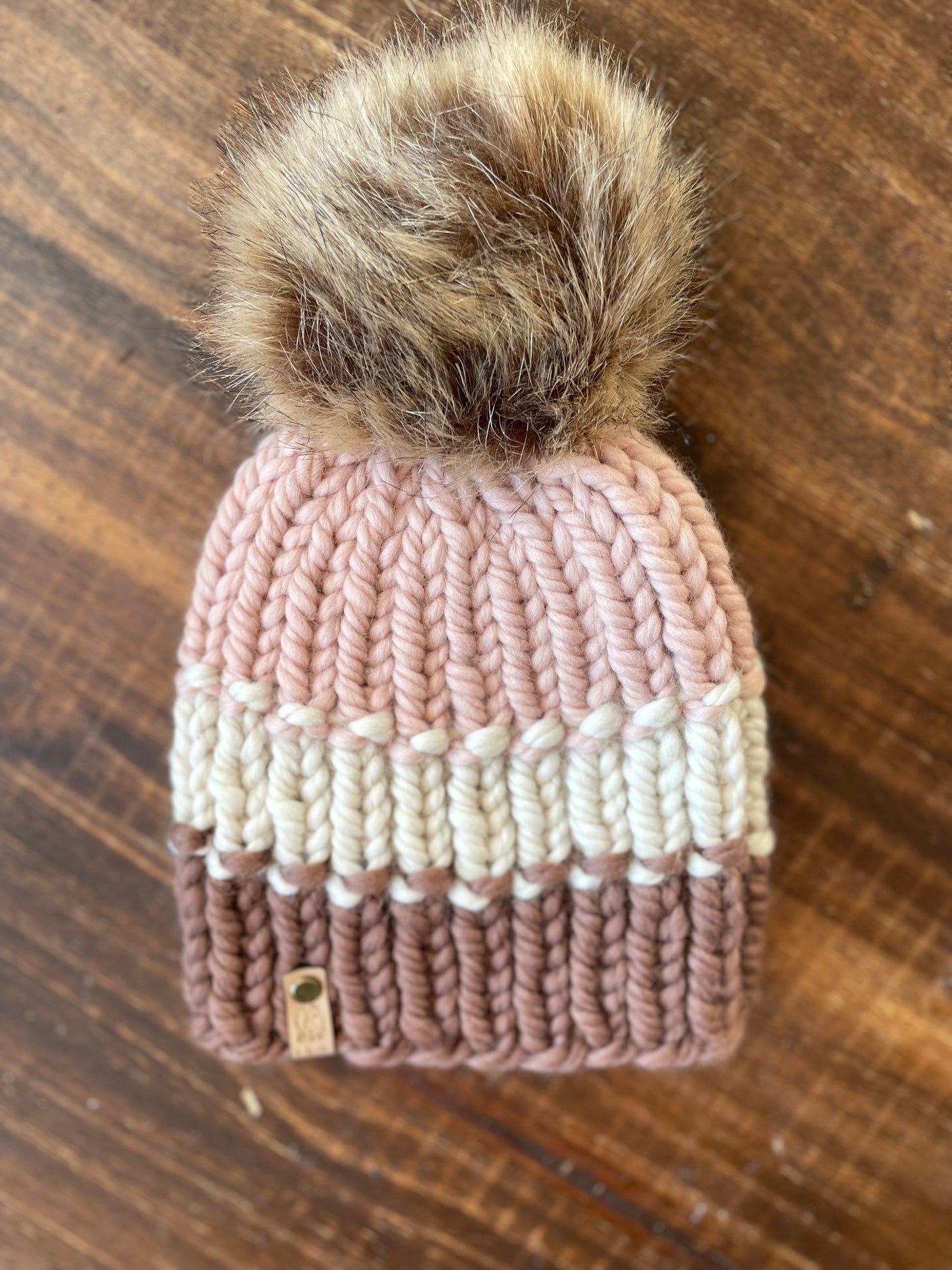 The Eco Beanie in Neopolitan