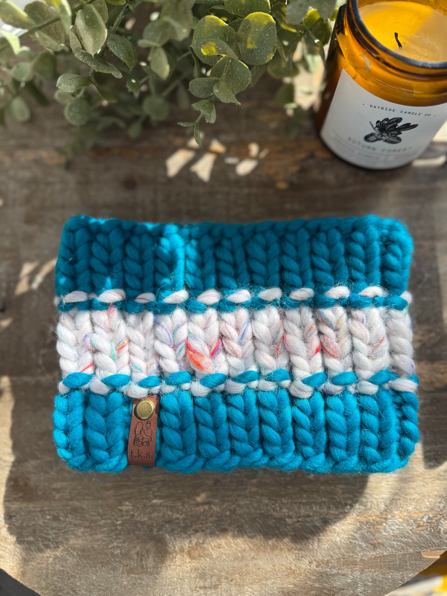 Blue Lagoon/ Rainbow Eco Headband