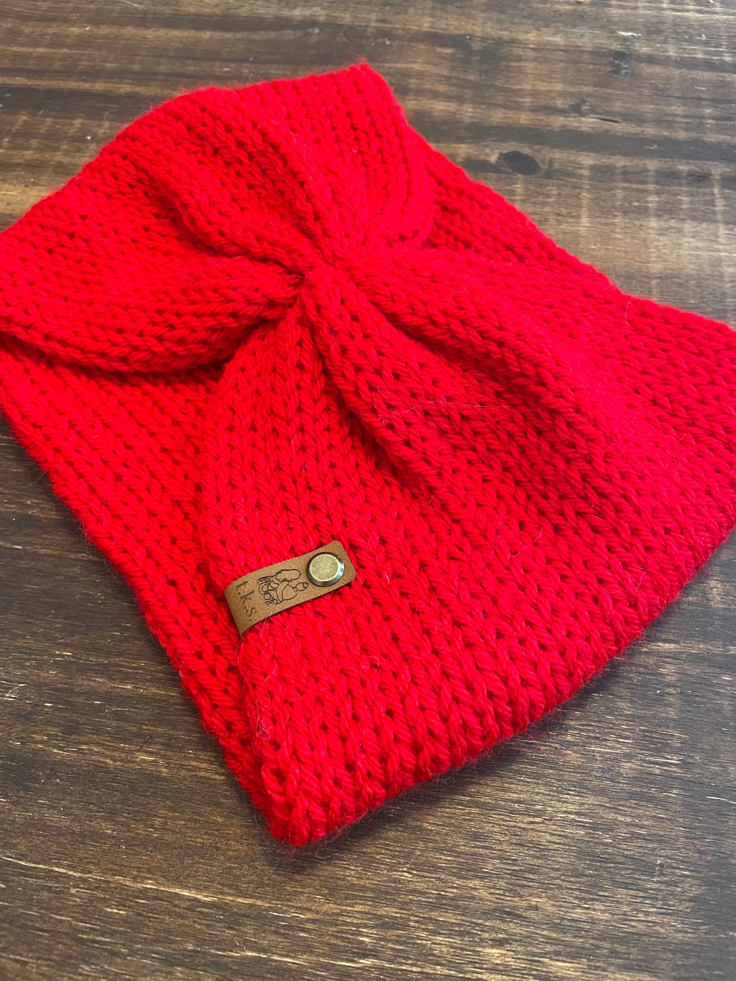 Red Cinched Headband