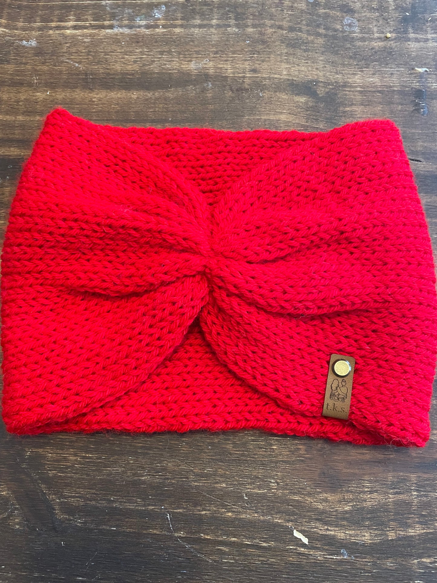 Red Cinched Headband