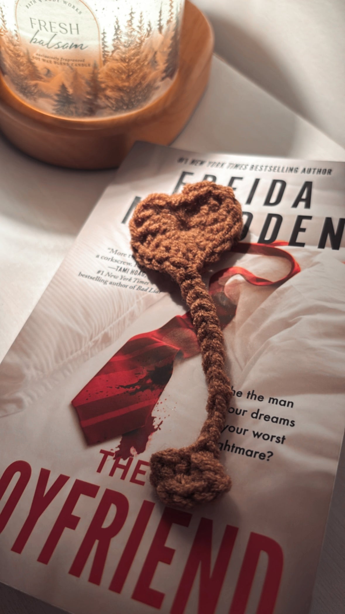 Heart book mark
