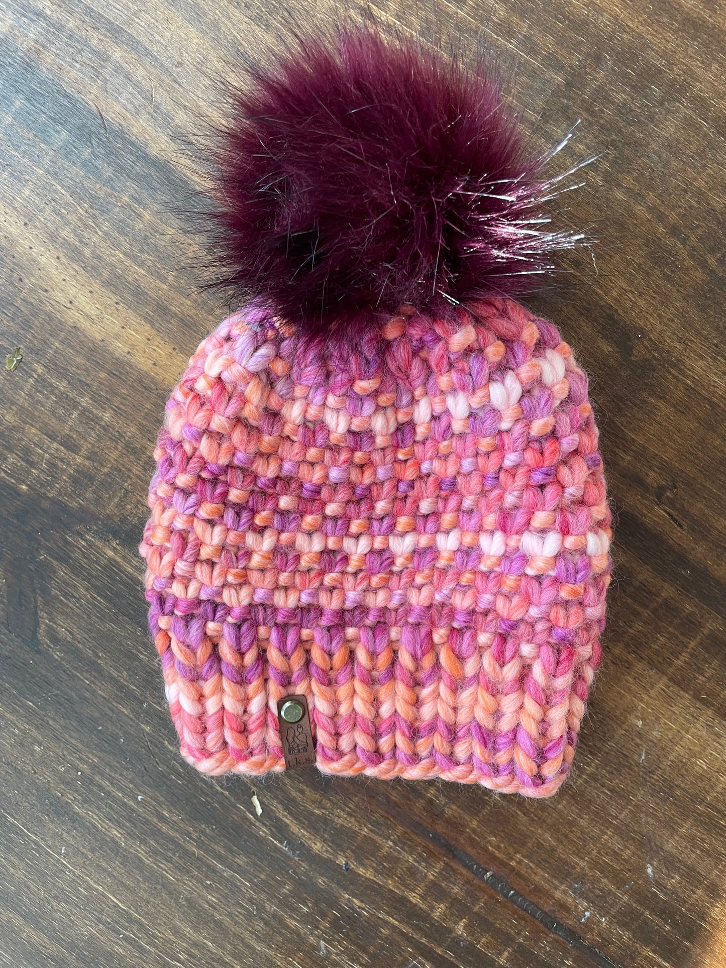 The Madison Beanie in Prints Peacock