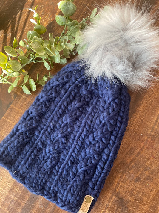 Navy Blue Spindrift Beanie