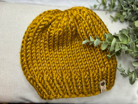 Mustard & Gold beanie