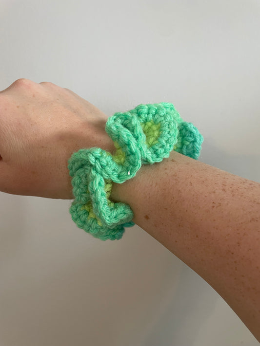 Neon Greens Scrunchie