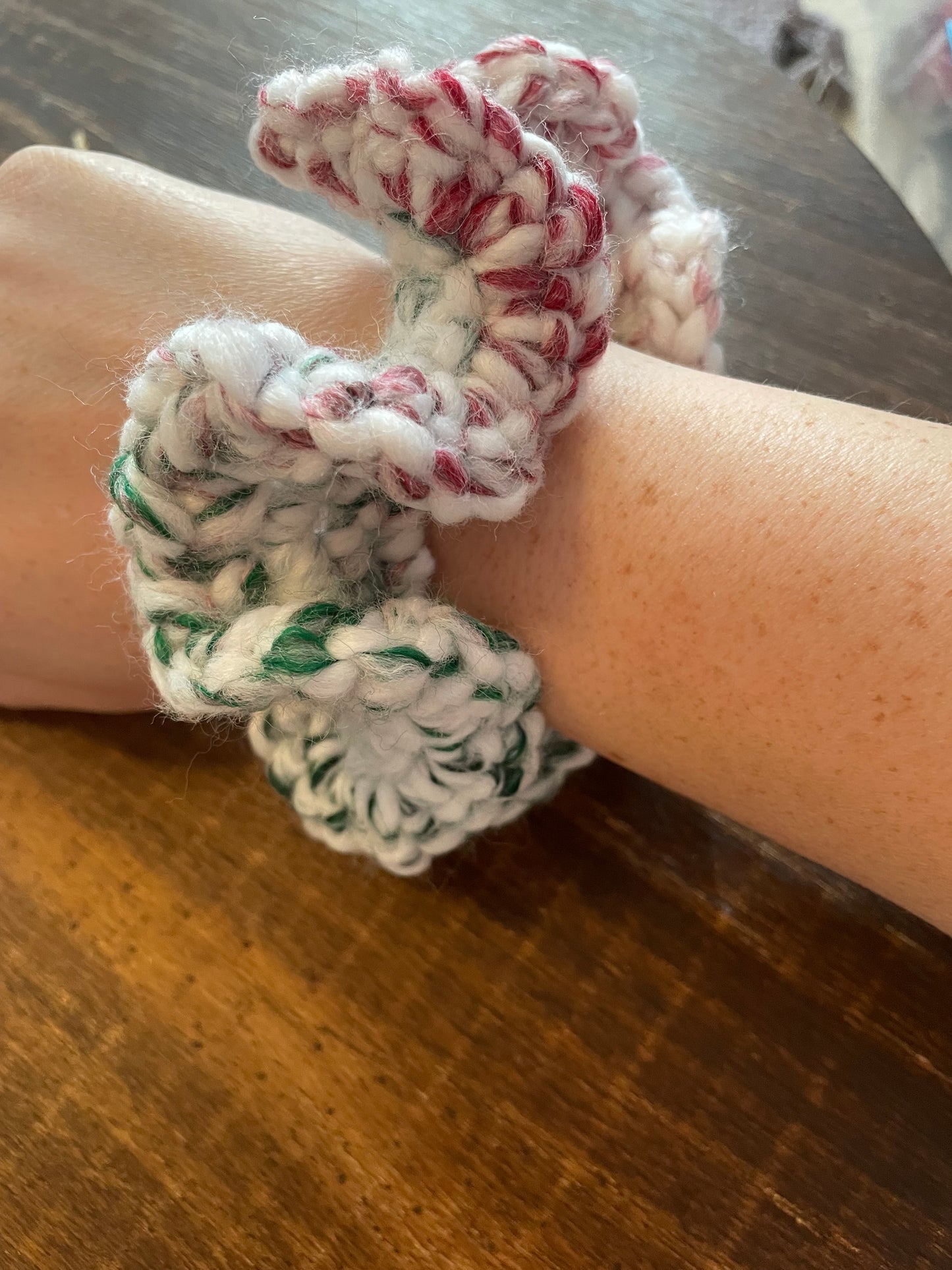 Red & Green Holiday Scrunchie