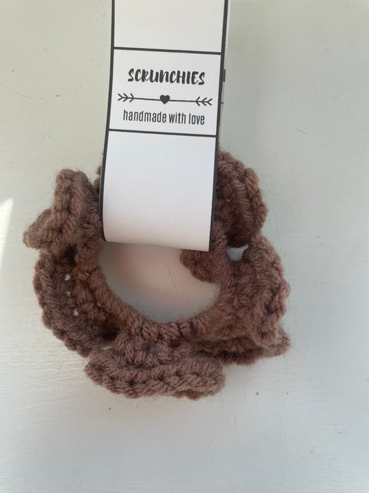 Brown Scrunchie