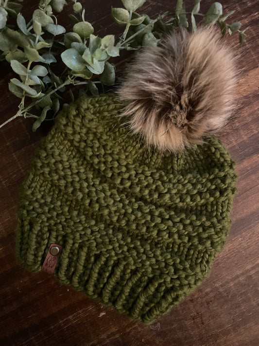 Olive Green Cranmore Beanie