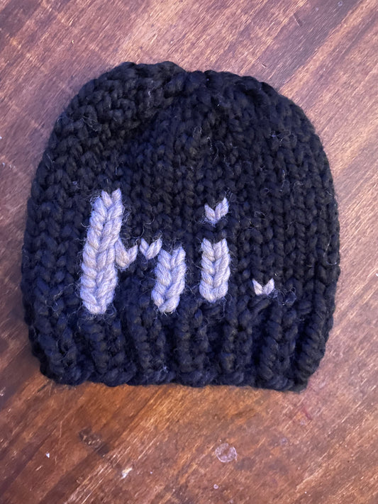 Hi Hat in Black & Grey