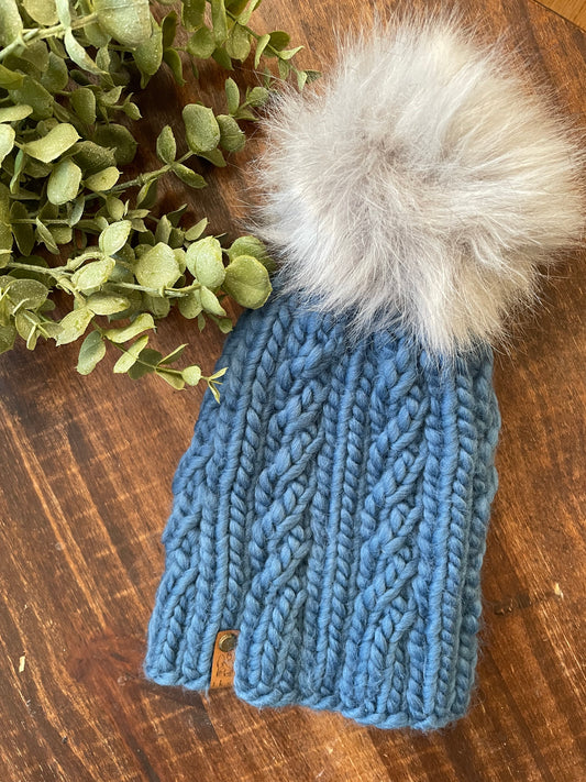 Spindrift Beanie in Light Blue