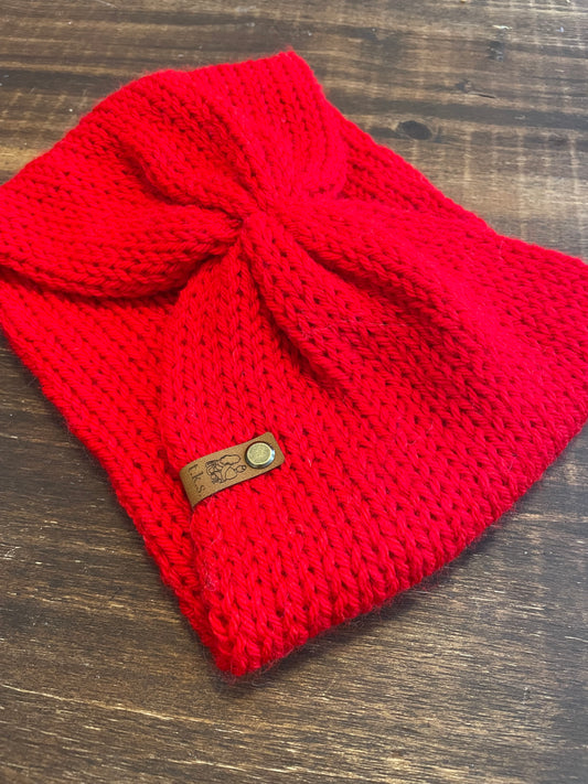 Red Cinched Headband