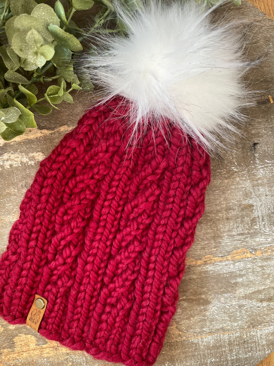 Red Spindrift Beanie