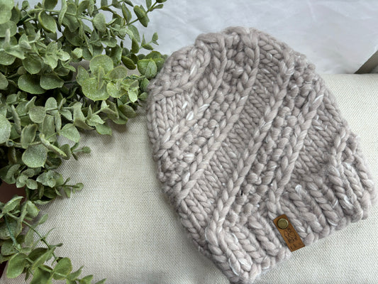Sidewinder Beanie in Taupe