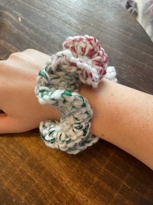 Red & Green Holiday Scrunchie