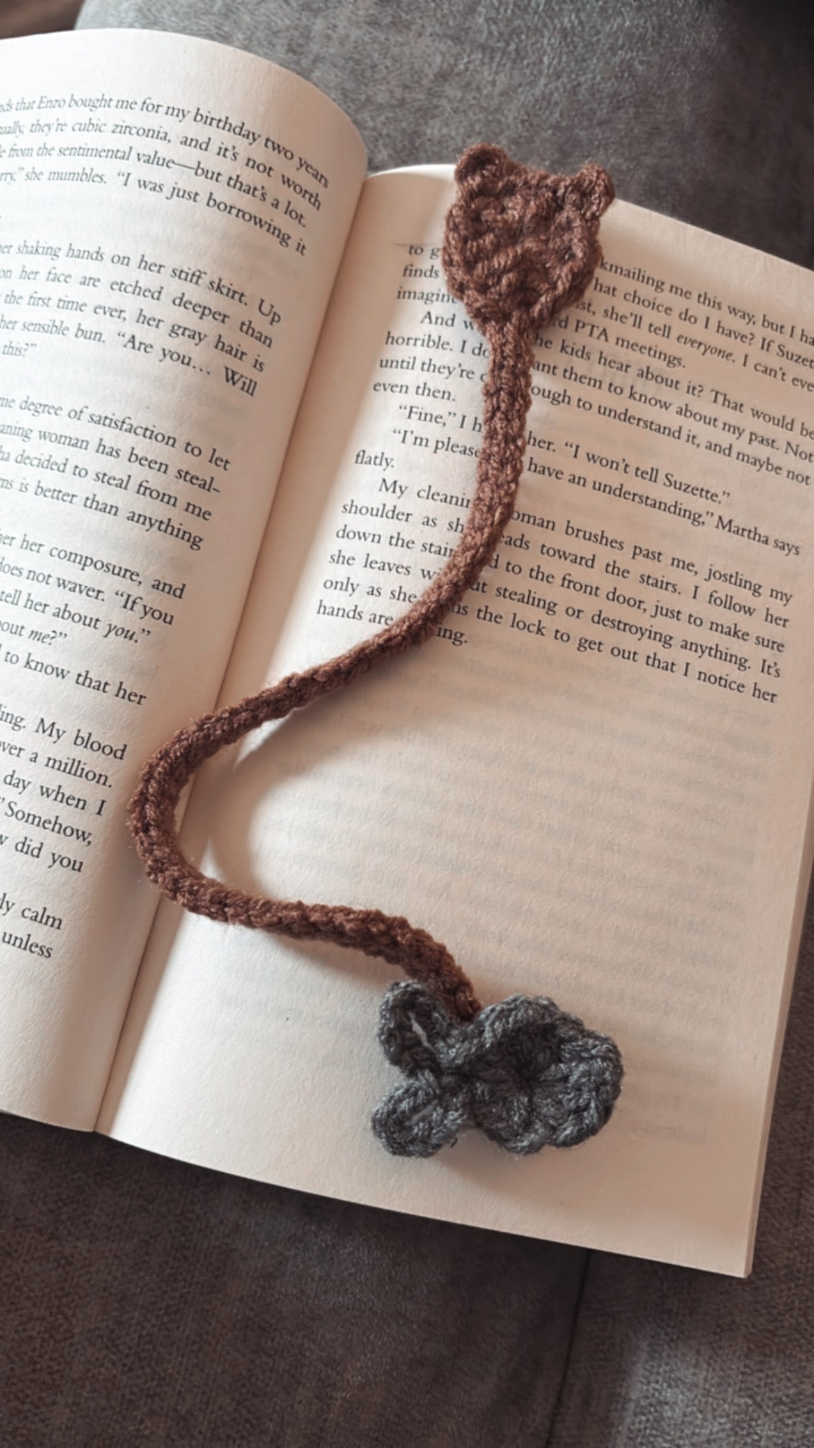 Cat and fish bookmark