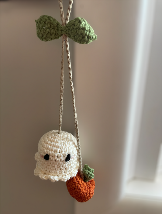 Ghost/Pumpkin car charm